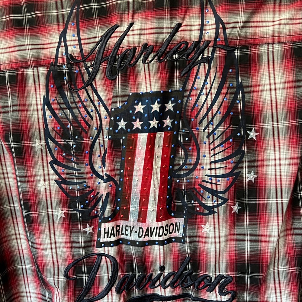 Harley-Davidson - Womens embellished shirt. Worn once